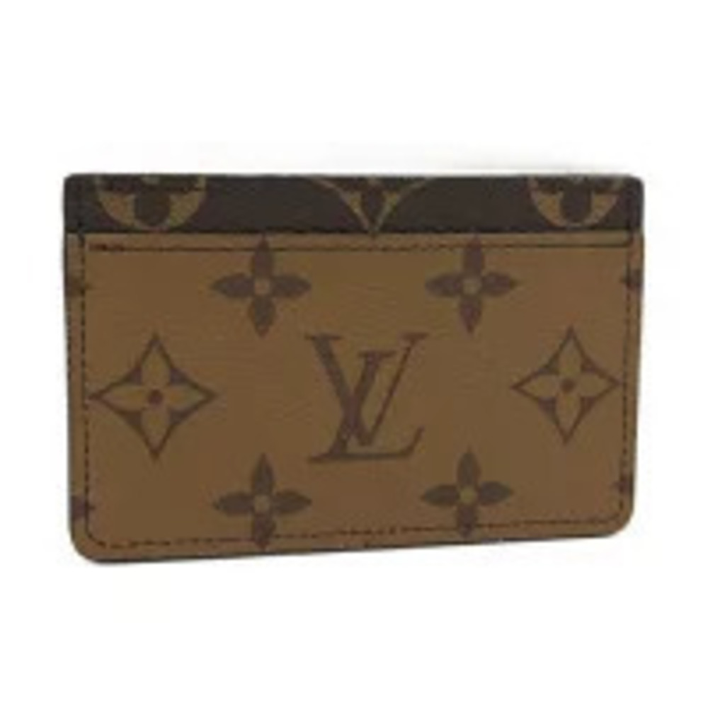 LOUIS VUITTON Porte Cartes Card Case Wallet Monogram Reverse